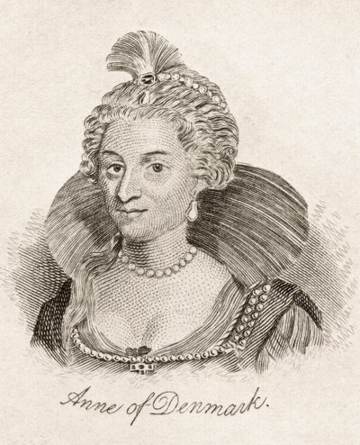 丹麦的安妮，来自&39;Crabb&39;s Historical Dictionary&39;，于1825年出版 作者 英语学校