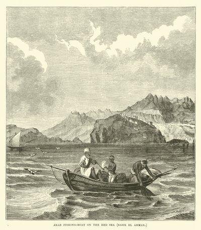 阿拉伯渔船在红海，Bahr el Ahmar 作者 英语学校