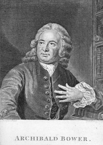 Archibald Bower，由J. Hollonray雕刻 作者 英语学校