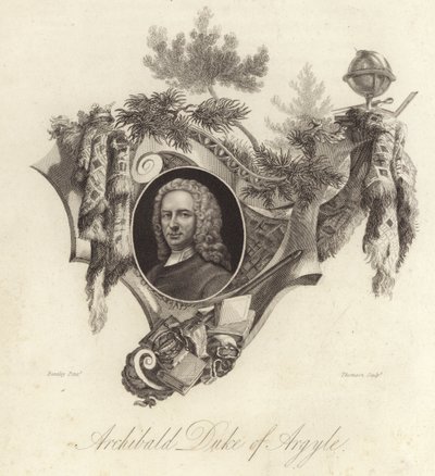 Archibald Campbell, 3rd Duke of Argyll, Scottish politician, lawyer and soldier (engraving) 作者 英语学校