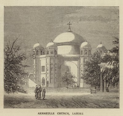 Arnakulle Church, Lahore (engraving) 作者 英语学校