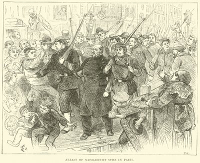 1870年10月在巴黎逮捕拿破仑派的间谍 作者 英语学校