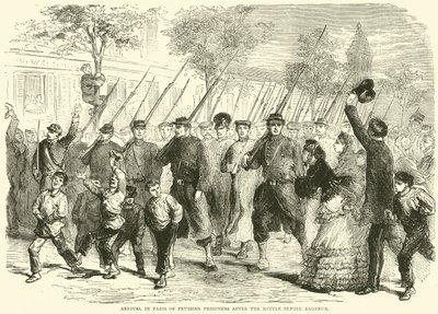 1870年10月，在Bagneux战斗之后抵达巴黎的普鲁士囚犯 作者 英语学校