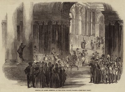 克里斯蒂娜女王抵达马德里皇宫 作者 英语学校