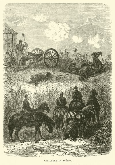 炮兵在行动，1870年10月 作者 英语学校
