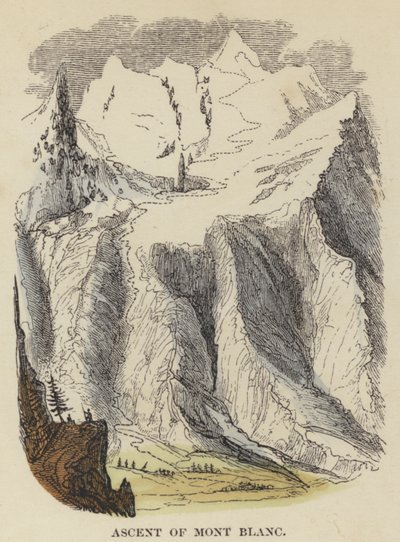 Ascent of Mont Blanc (coloured engraving) 作者 英语学校
