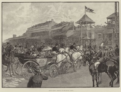 Ascot Races, Arrival of the Royal Party (engraving) 作者 英语学校