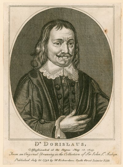 暗杀艾萨克-多里斯劳斯博士，1649 年 5 月（雕刻） 作者 英语学校