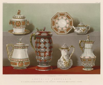 奥地利瓷器由M Fischer，Herend，匈牙利和皇家瓷器制造厂，维也纳 作者 英语学校
