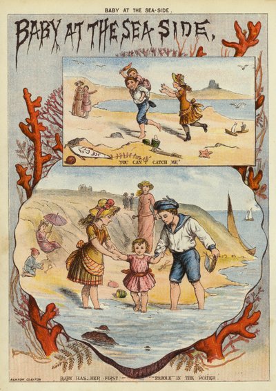 海边的婴儿(chromolitho) 作者 英语学校