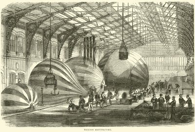气球制造厂，1870年10月 作者 英语学校