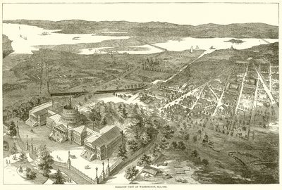 华盛顿的气球视图，5月，1861年 作者 英语学校