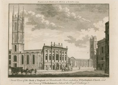 英格兰银行东翼由罗伯特泰勒爵士于1765年增加 作者 英语学校