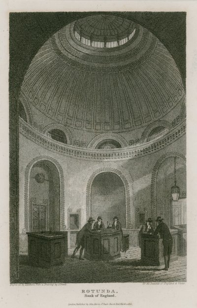 英格兰银行，John Soanes爵士圆形大厅 作者 英语学校