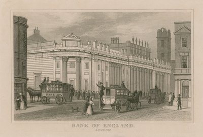 英格兰银行，John Soanes南前线，1823年 作者 英语学校