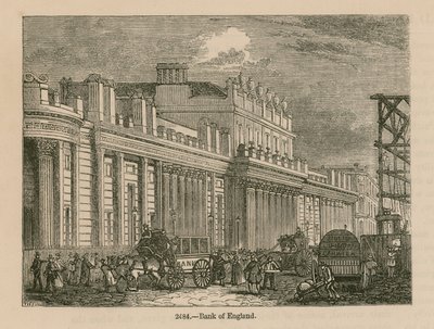 英格兰银行，John Soanes南前线，1823年 作者 英语学校