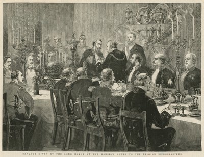 市长在Mansion House举行的宴会 作者 英语学校