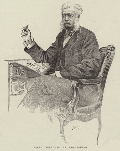 Baron Alphonse de Rothschild (engraving) 作者 英语学校