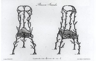 Bason Stands，摘自《怪诞建筑，或乡村娱乐》，作者威廉-赖特 作者 英语学校