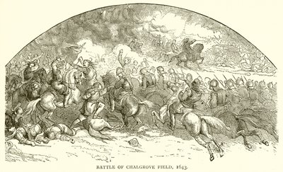 1643年Chalgrove Field战役 作者 English School