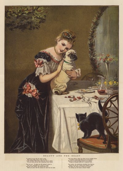 美女与野兽》(chromolitho) 作者 英语学校