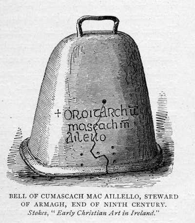 Cumascach的钟声Mac Aillelo，阿玛的管家，九世纪末，JR Green的英国人简史的插图，1892年出版 作者 English School