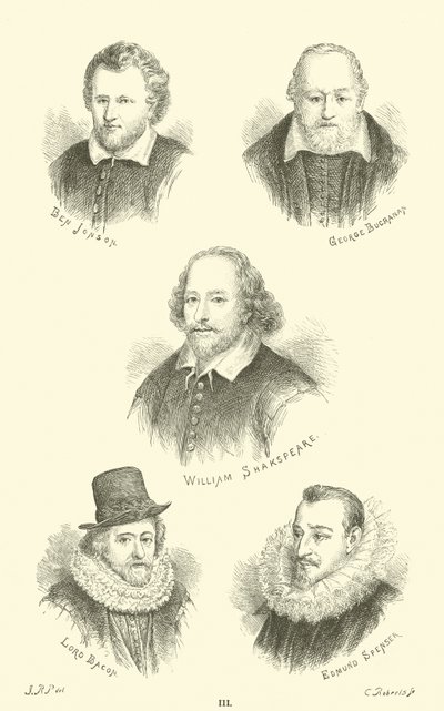 Ben Jonson，George Buchanan，William Shakespeare，Lord Bacon，Edmund Spenser 作者 英语学校