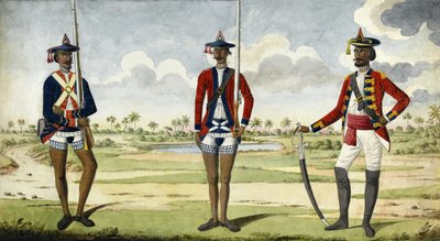 孟加拉国军队，约1785年 作者 英语学校