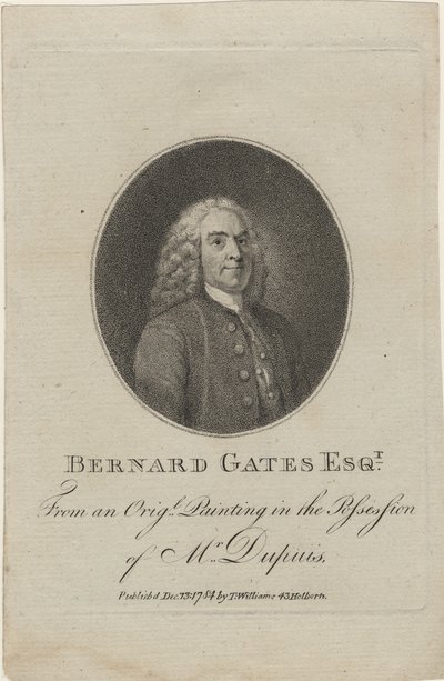 伯纳德盖茨，1784年（点画雕刻） 作者 英语学校