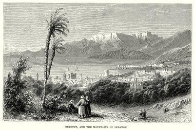 贝鲁特和黎巴嫩山脉（雕刻） 作者 英语学校