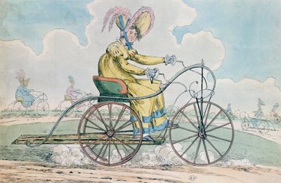 自行车有三个轮子，女士的爱好，1819年 作者 英语学校
