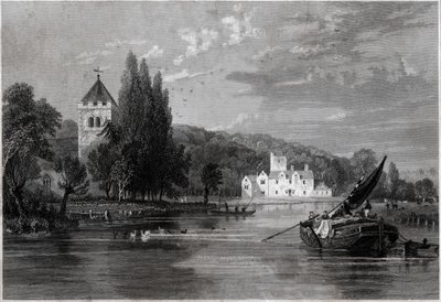 Bisham Abbey.(版画，约1850年) 作者 英语学校