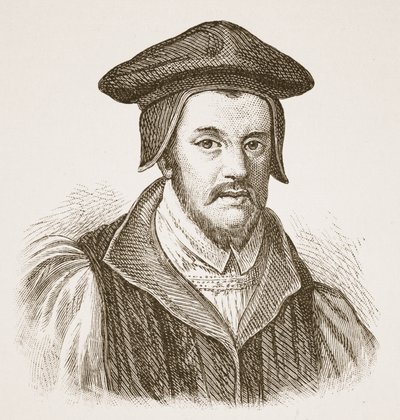Bishop Jewel，来自英格兰教会的插图：人民历史由HDM Spence-Jones，酒吧。 c.1910（棕褐色照片） 作者 英语学校