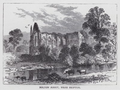 Bolton Abbey, near Skipton (engraving) 作者 英语学校