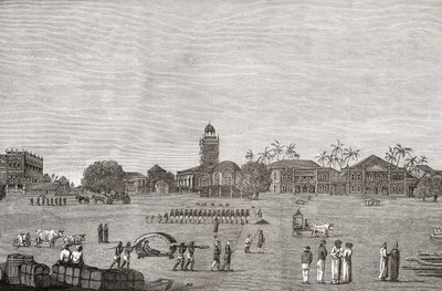 印度南孟买孟买格林于1767年出版，来自JR Green的“英国人的短暂历史”，1893年出版 作者 英语学校