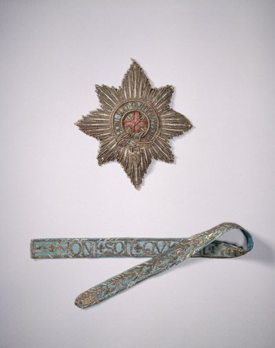 Bonnie Prince Charlies Star和Garter，17世纪 作者 英语学校