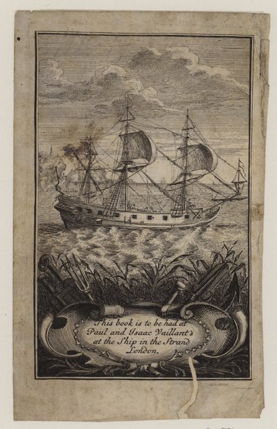 书商，Paul和Isaac Vaillant，交易卡 作者 英语学校