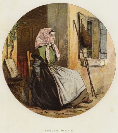 布洛涅鱼姑娘（chromolitho） 作者 英语学校