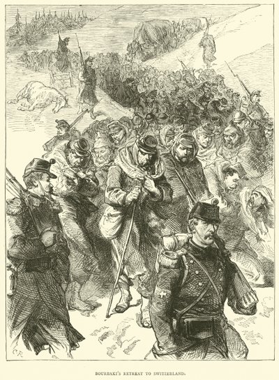1871年1月，Bourbakis撤退到瑞士 作者 英语学校