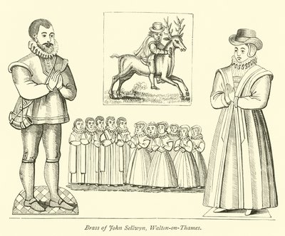 John Sellwyn的黄铜，泰晤士河畔沃尔顿 作者 英语学校