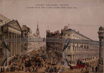 大宅门上的桥，约1862年（水印）。 作者 英语学校