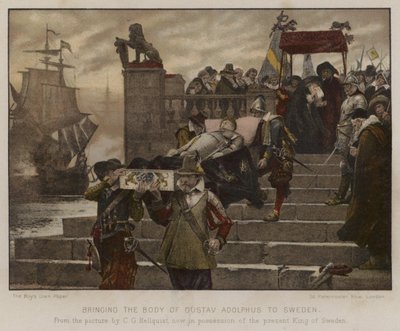 将古斯塔夫·阿道弗斯的遗体带到瑞典，1632年 作者 英语学校