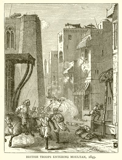 英国军队进入穆尔坦，1849年 作者 英语学校