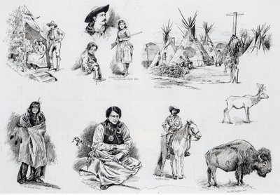 布法罗比尔狂野西部秀，1887年 作者 英语学校
