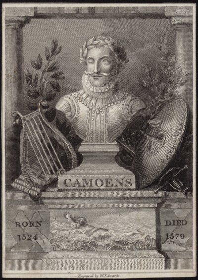 Luis de Camoens的半身像 作者 英语学校