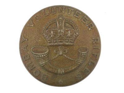 纽扣，孟买志愿步枪，1901-1947年 作者 英语学校