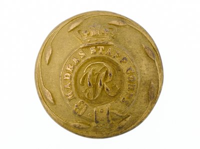 纽扣，马德拉斯参谋团，1861-1876年。 作者 英语学校