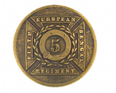 纽扣，第5孟加拉欧洲军团军官，1858-1860年 作者 英语学校