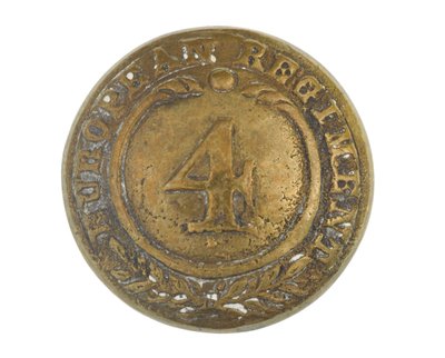 纽扣，其他职级，第4孟加拉欧洲军团，1855-1861年 作者 英语学校
