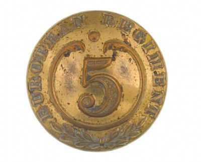 纽扣，其他职级，第5孟加拉欧洲军团，1858-1860年 作者 英语学校